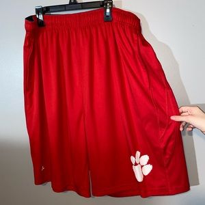 Athletic Shorts with Tiger Claw Logo